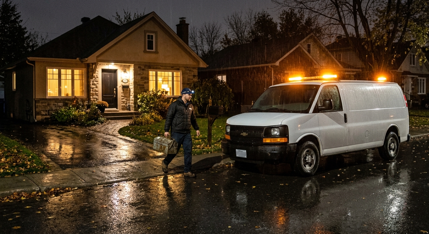 Intervention électrique d'urgence de nuit